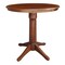 International Concepts Round 36 in Round Top Pedestal Table, 34.9 inH, Espresso, 36 in W, 36 in L, 35.9 in H, Wood K581-36RT-27B-6B - alternate 1